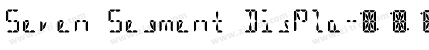 Seven Segment Displa字体转换